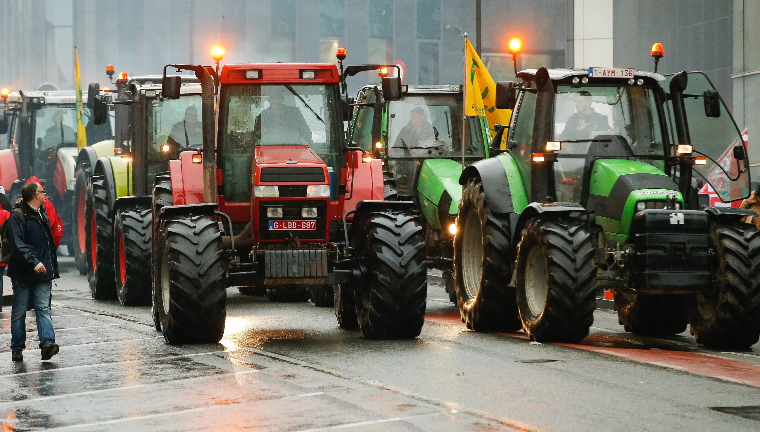 Protest rolników w Brukseli