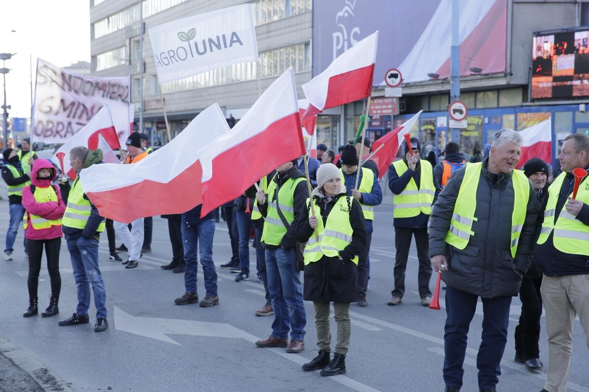 Protest rolników w Warszawie