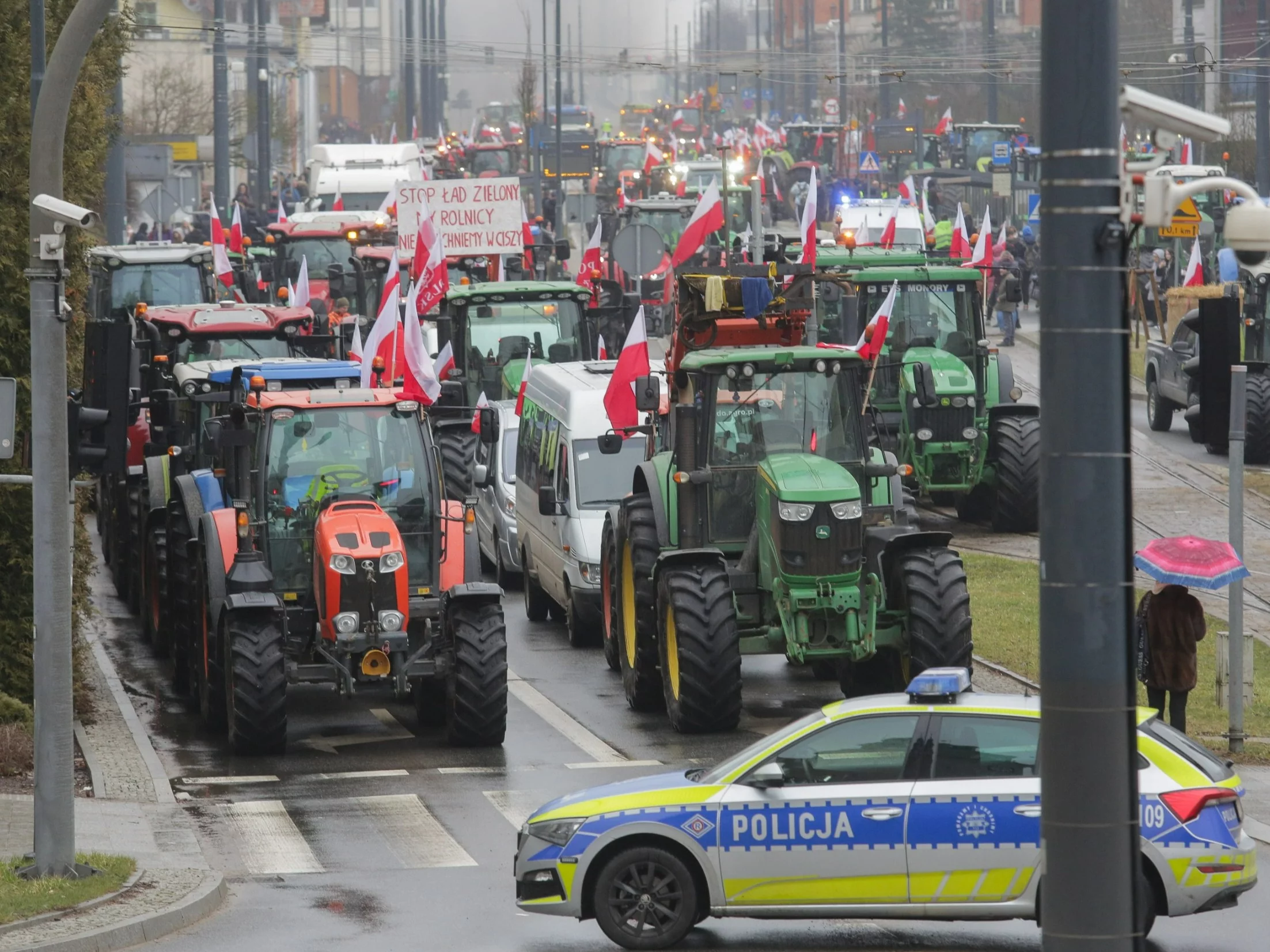 Protest rolników w Olsztynie