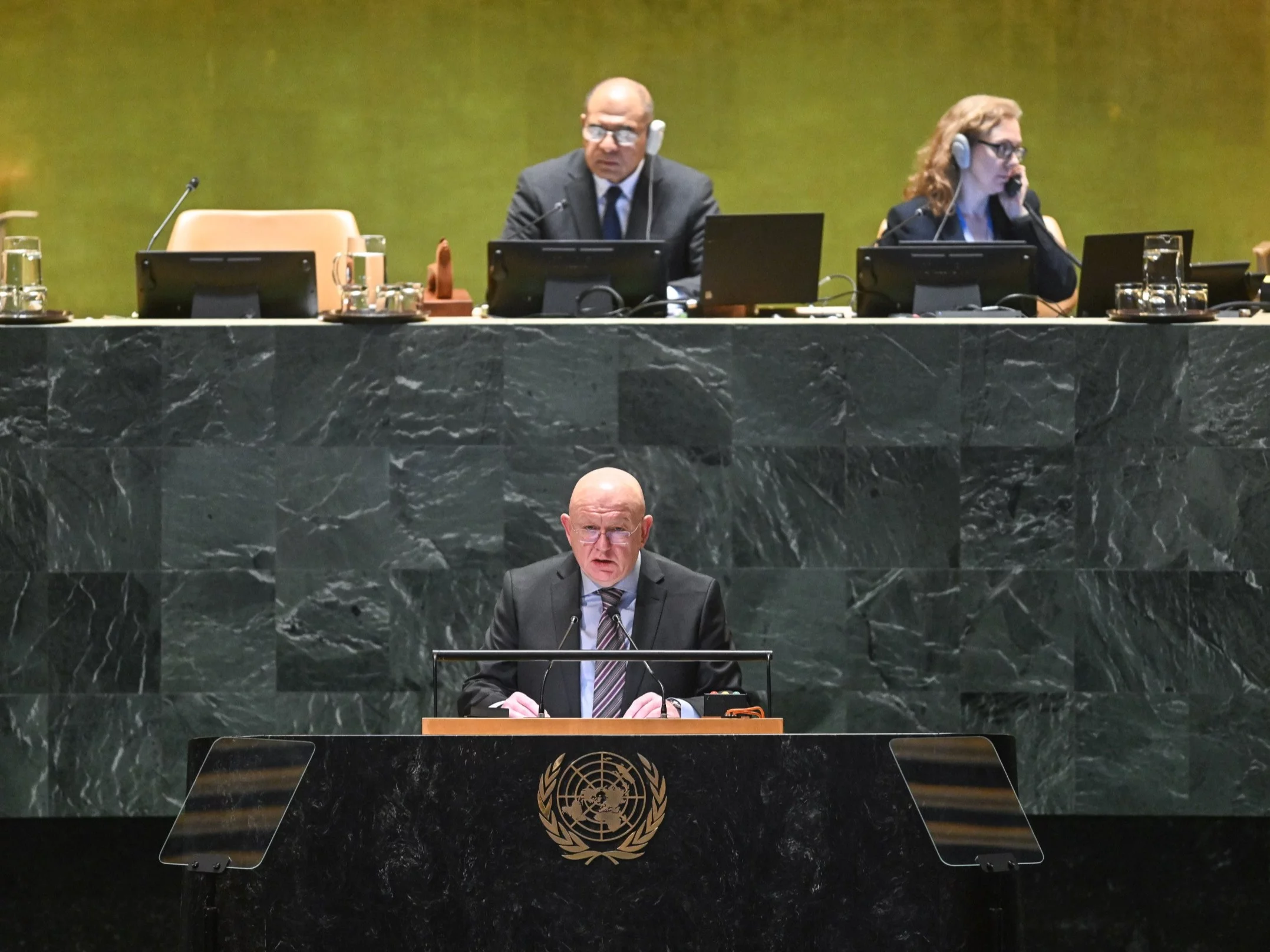 Stały przedstawiciel Rosji w ONZ Wasilij Niebienzia