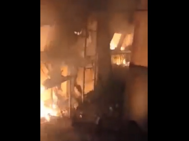 Pożar na tureckim statku