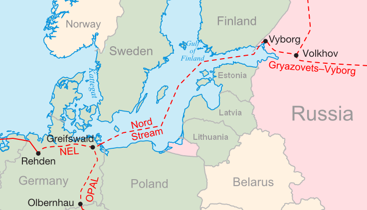 Nord Stream oraz jego odnogi: OPAL i NEL