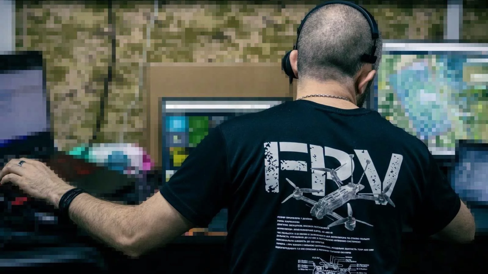 Ukraiński operator dronów FPV