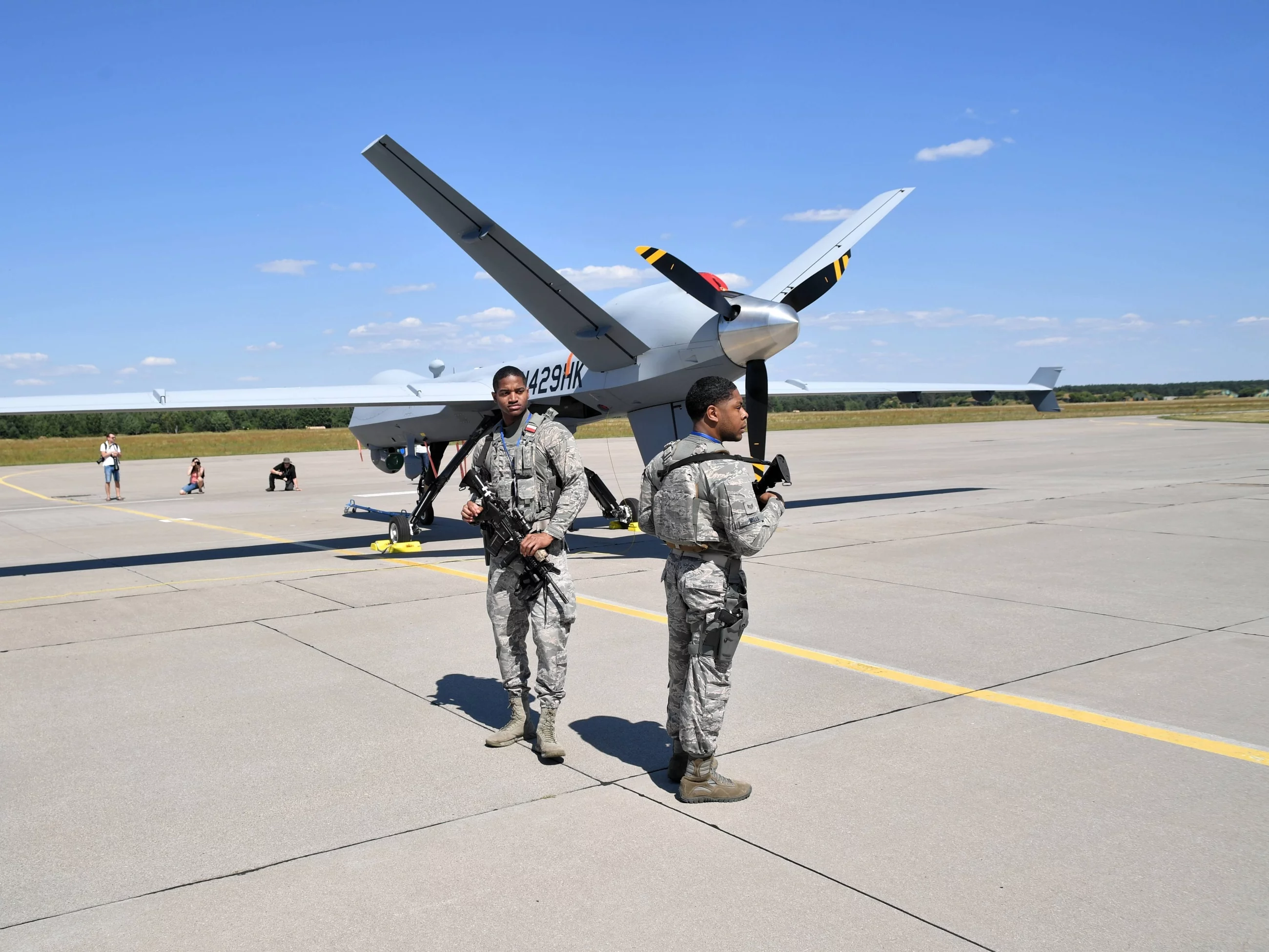 Amerykański dron bojowy MQ-9 REAPER, zdjęcie ilustracyjne