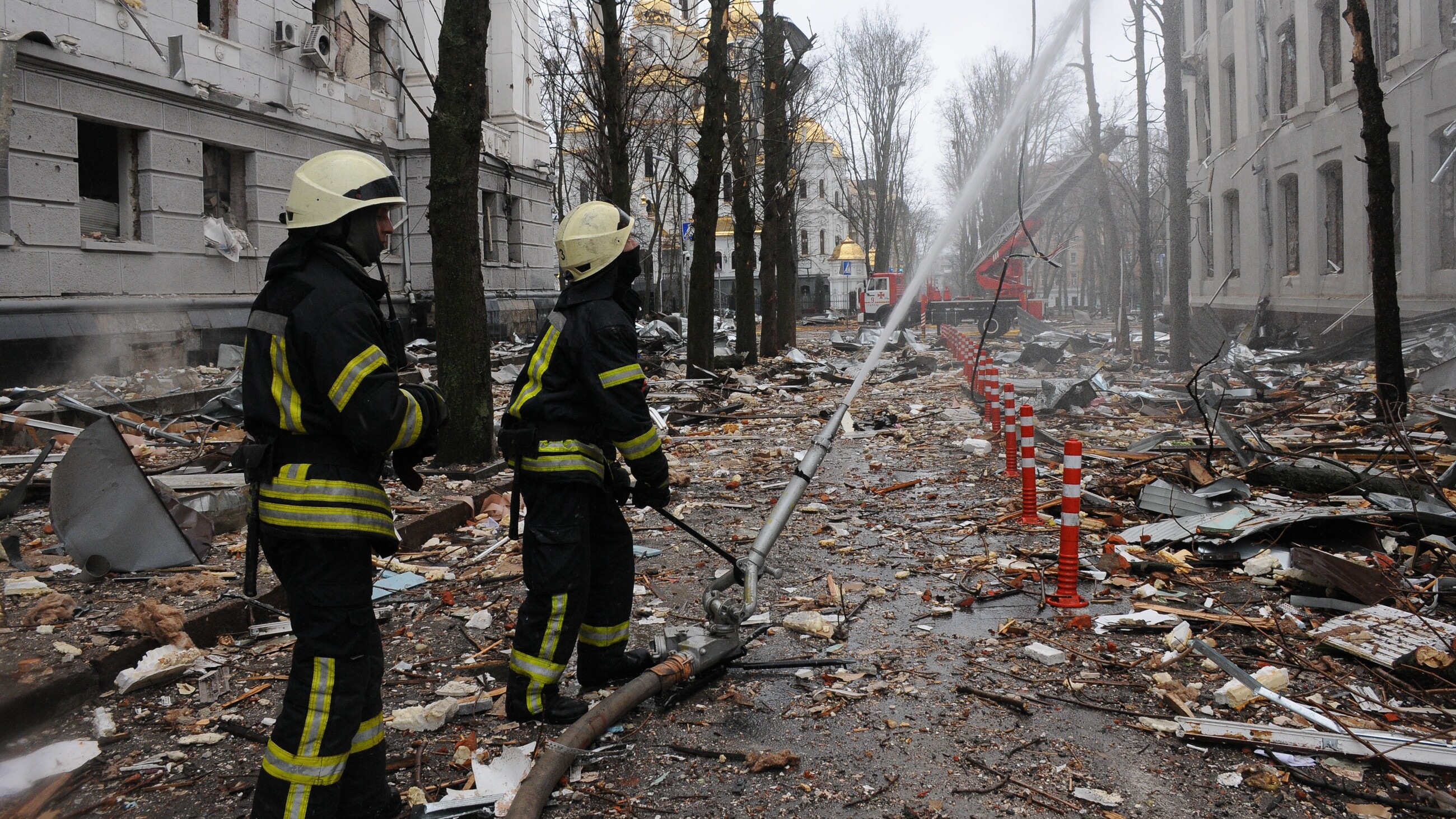 Charków po rosyjskim bombardowaniu