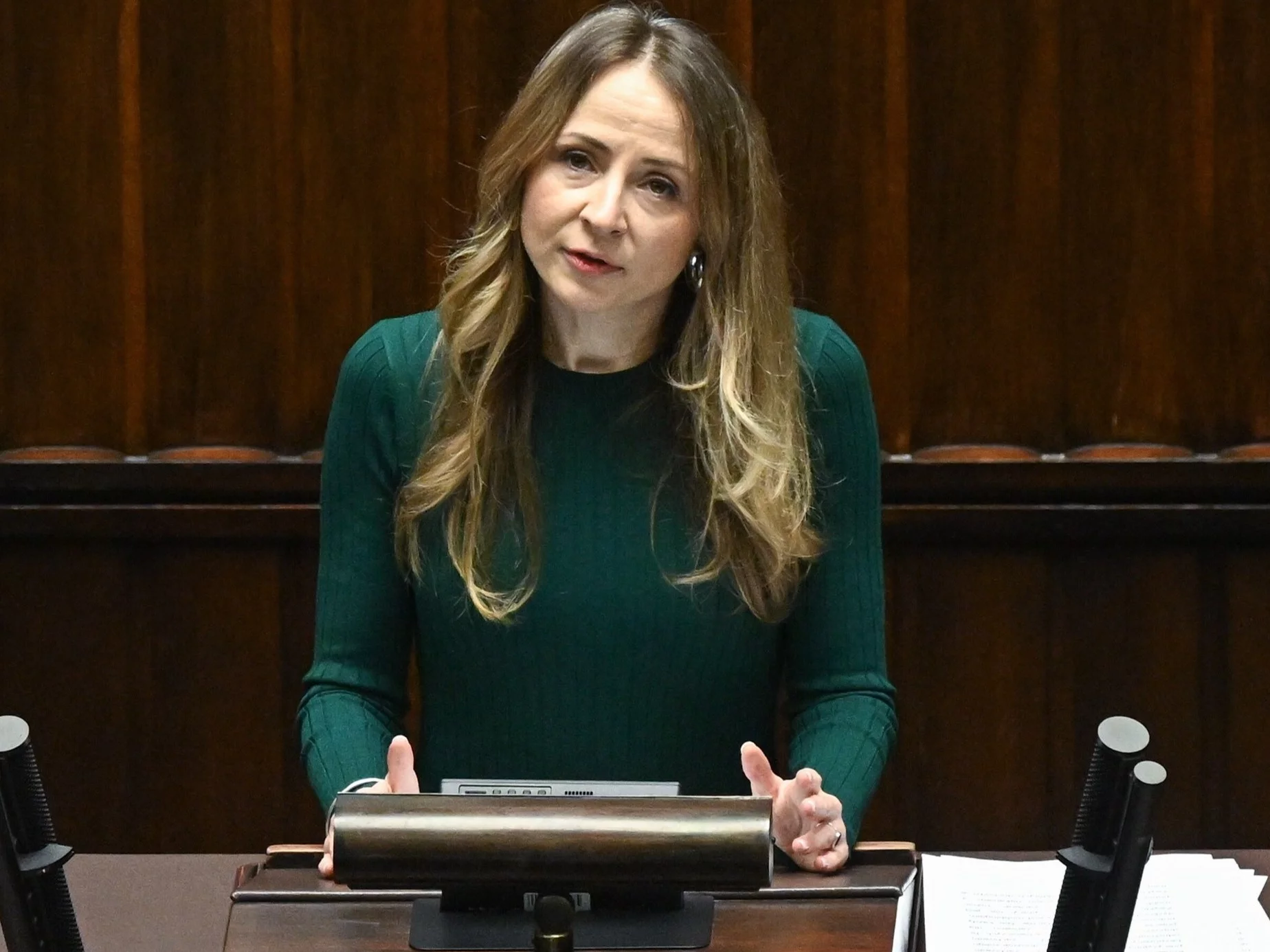 Minister rodziny, pracy i polityki społecznej Agnieszka Dziemianowicz-Bąk