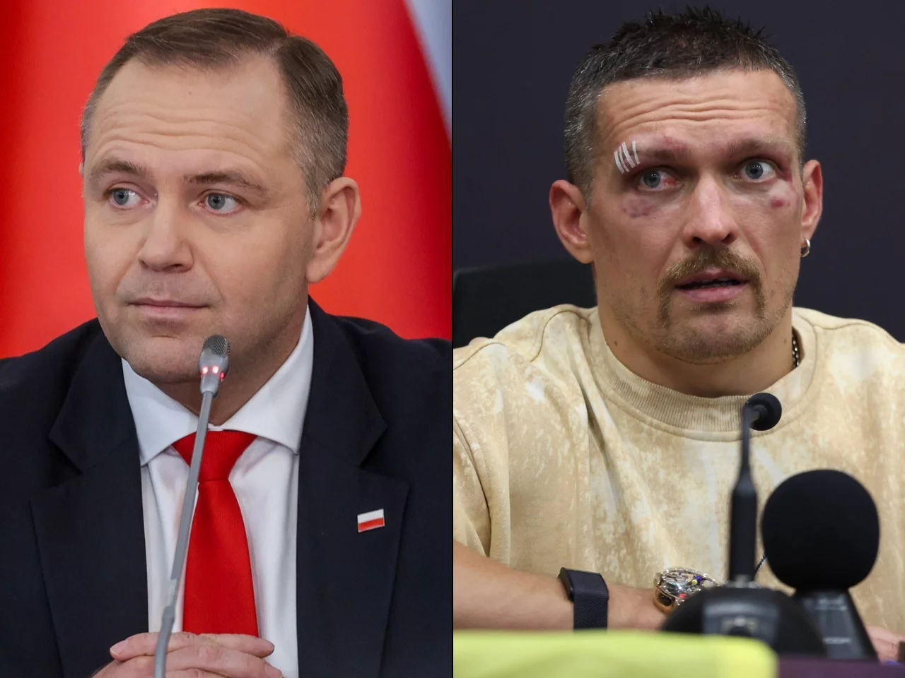 Karol Nawrocki i Ołeksandr Usyk