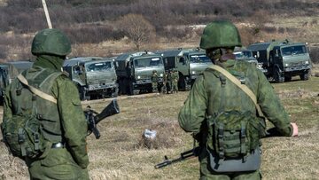 Rosyjscy żołnierze na Krymie