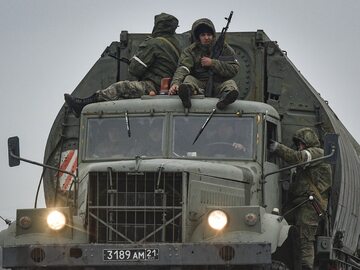 Rosyjscy żołnierze podczas inwazji na Ukrainę