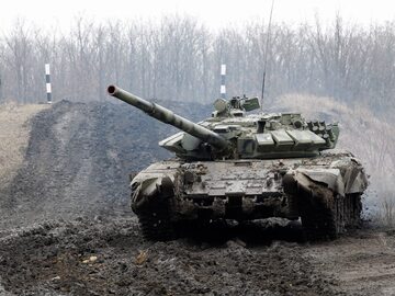 Rosyjski czołg w Donbasie
