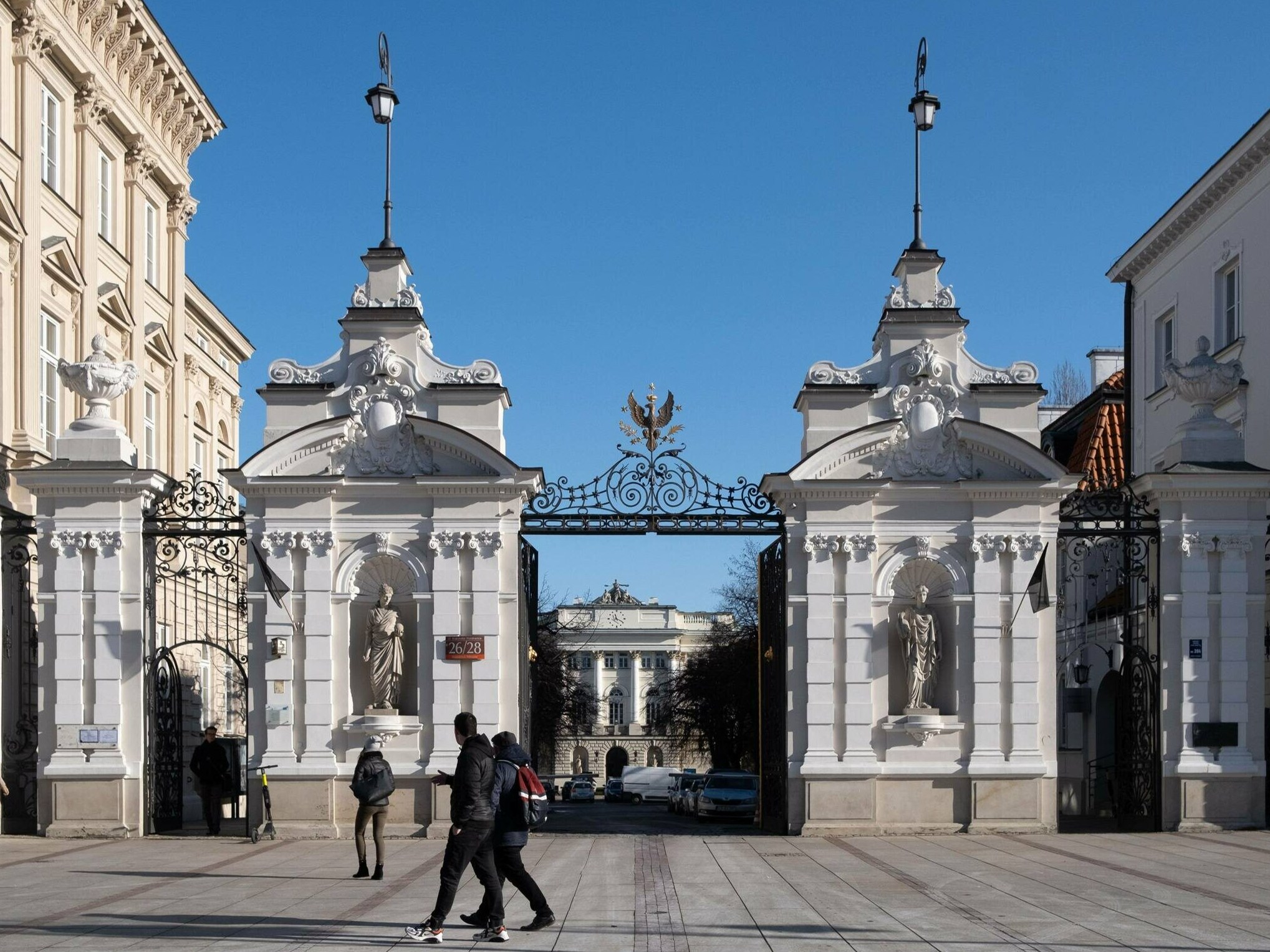 Brama Uniwersytetu Warszawskiego na Krakowskim Przedmieściu