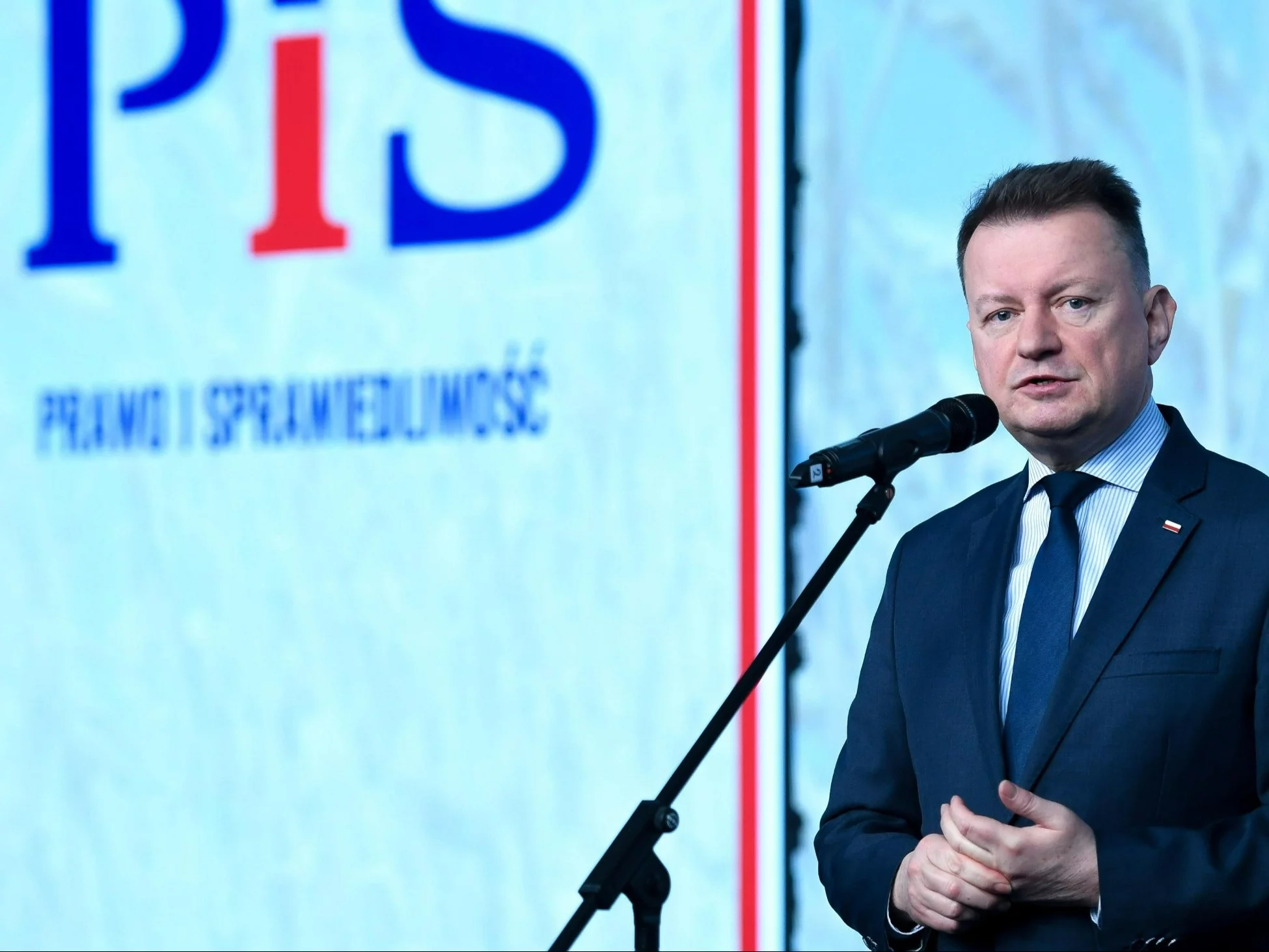 Szef klubu parlamentarnego PiS Mariusz Błaszczak