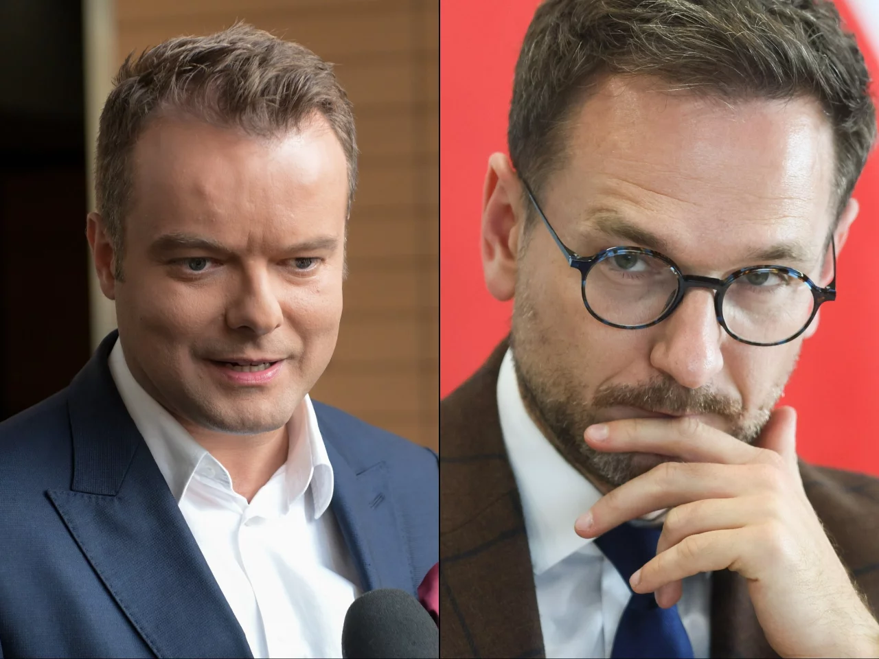 Rafał Bochenek (L) i Waldemar Buda (P)