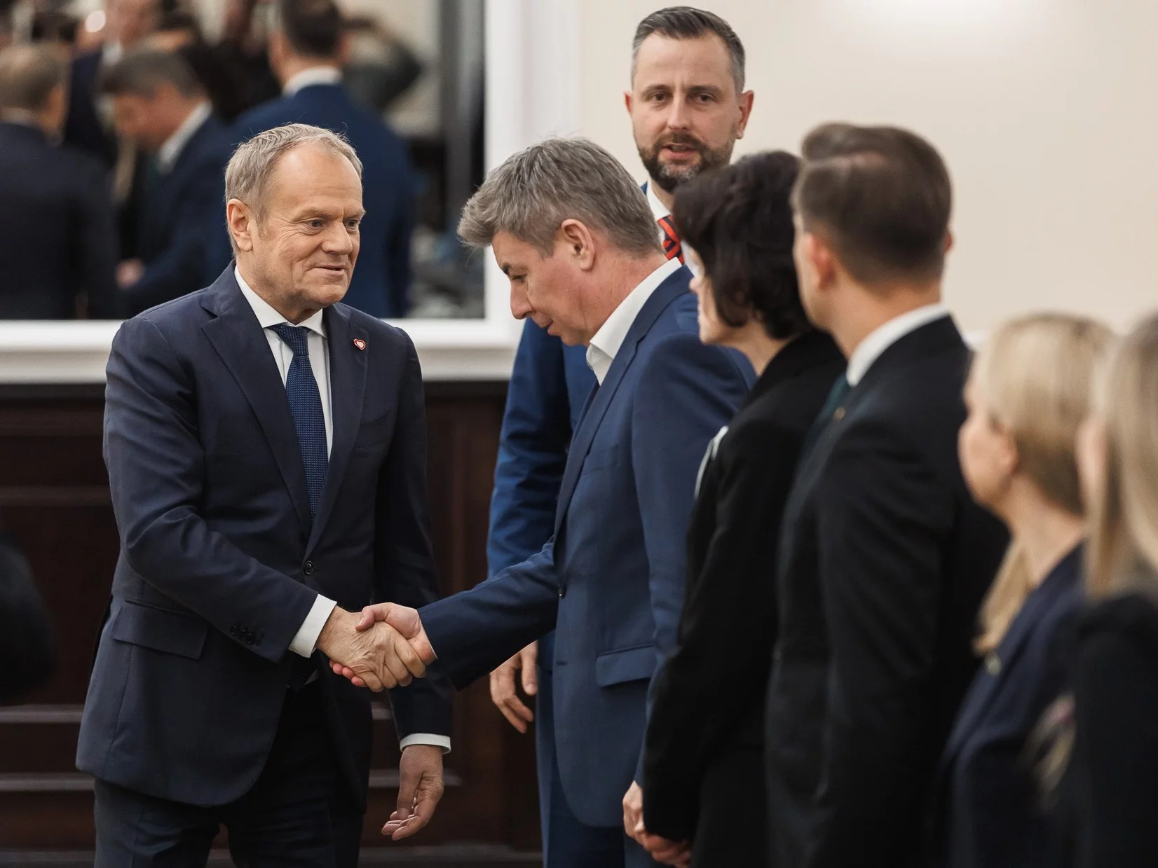 Premier Donald Tusk podczas posiedzenia rządu