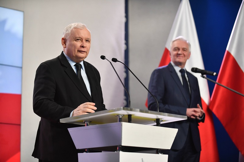 Jarosław Kaczyński i Jarosław Gowin