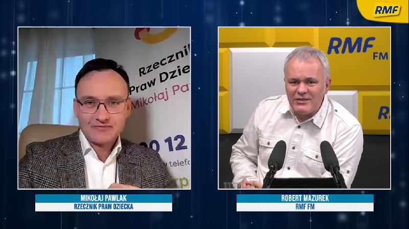 Rzecznik Praw Dziecku był gościem Roberta Mazurka