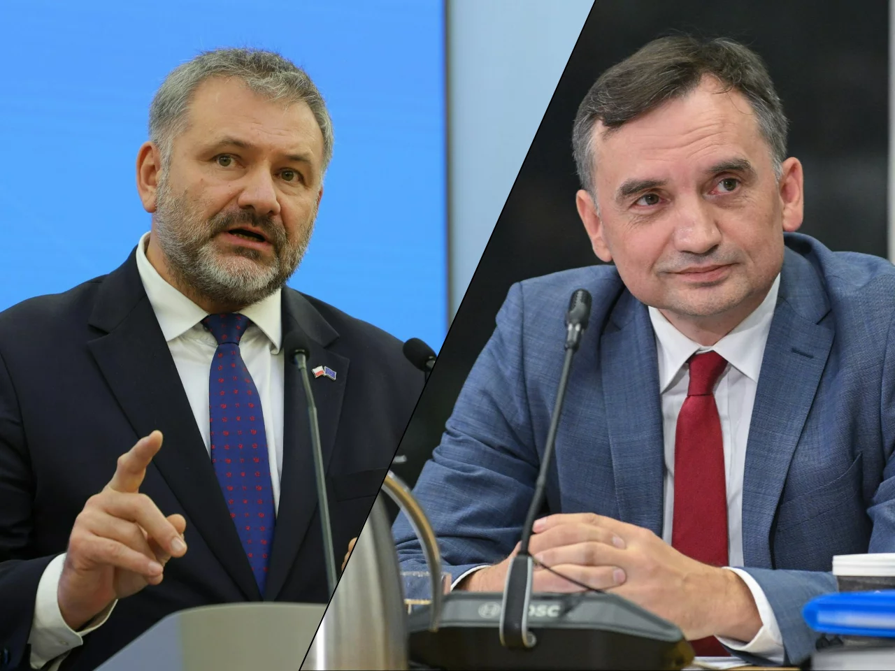 Waldemar Żurek i Zbigniew Ziobro
