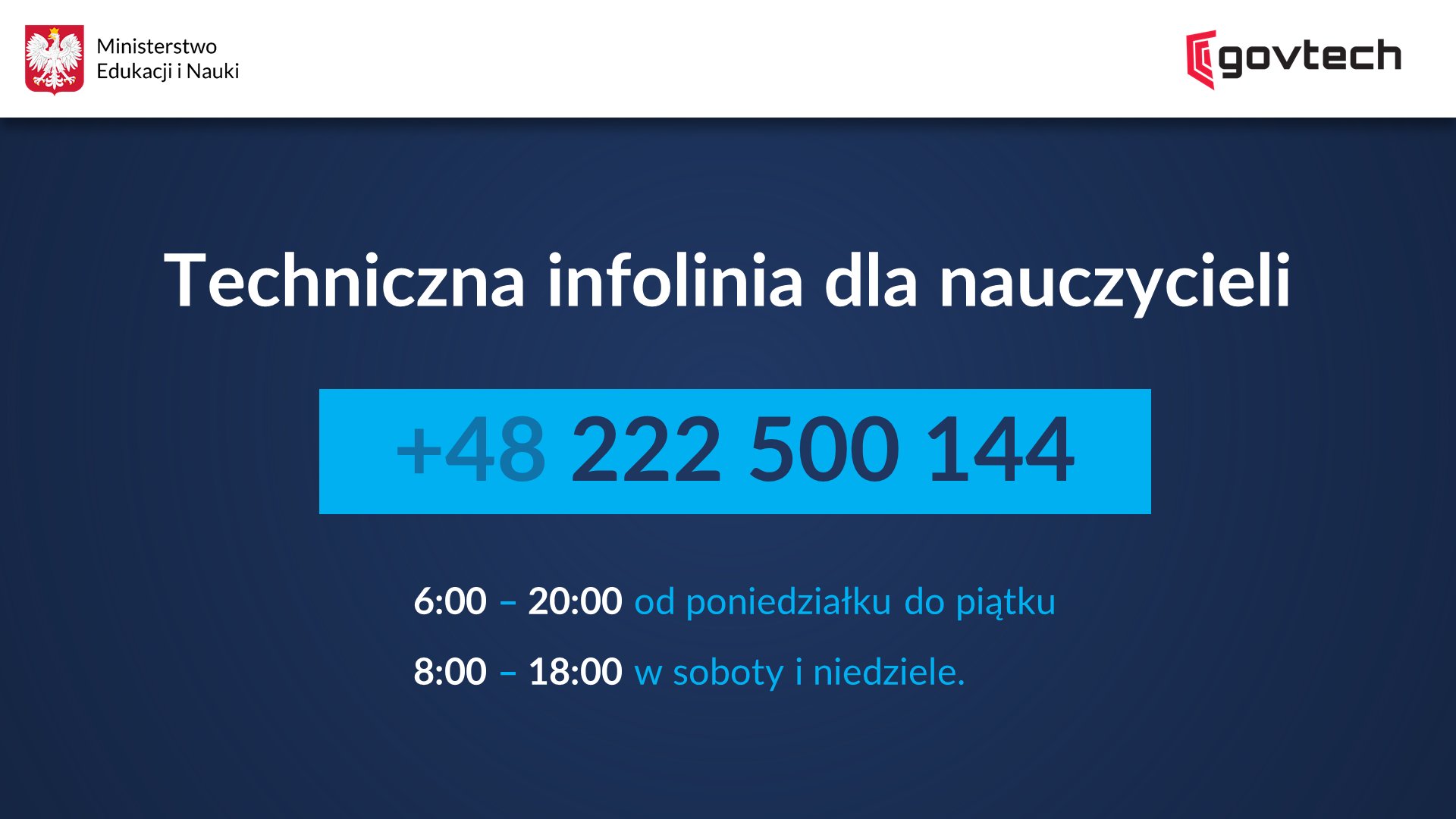 Rusza techniczna infolinia dla nauczycieli