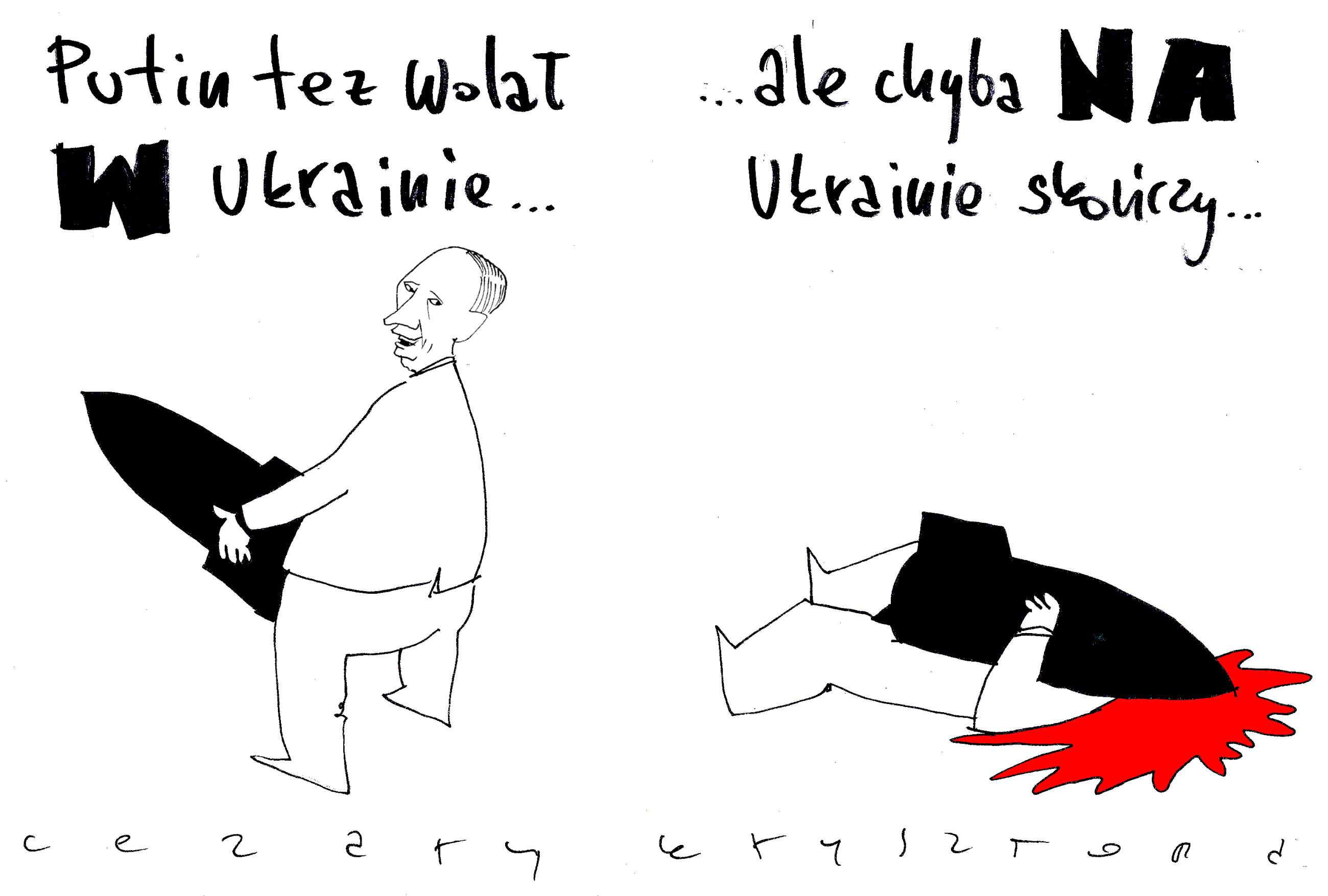 Krieg in der Ukraine.  Zusammenfassung der Cartoons der Woche DoRzeczy.pl