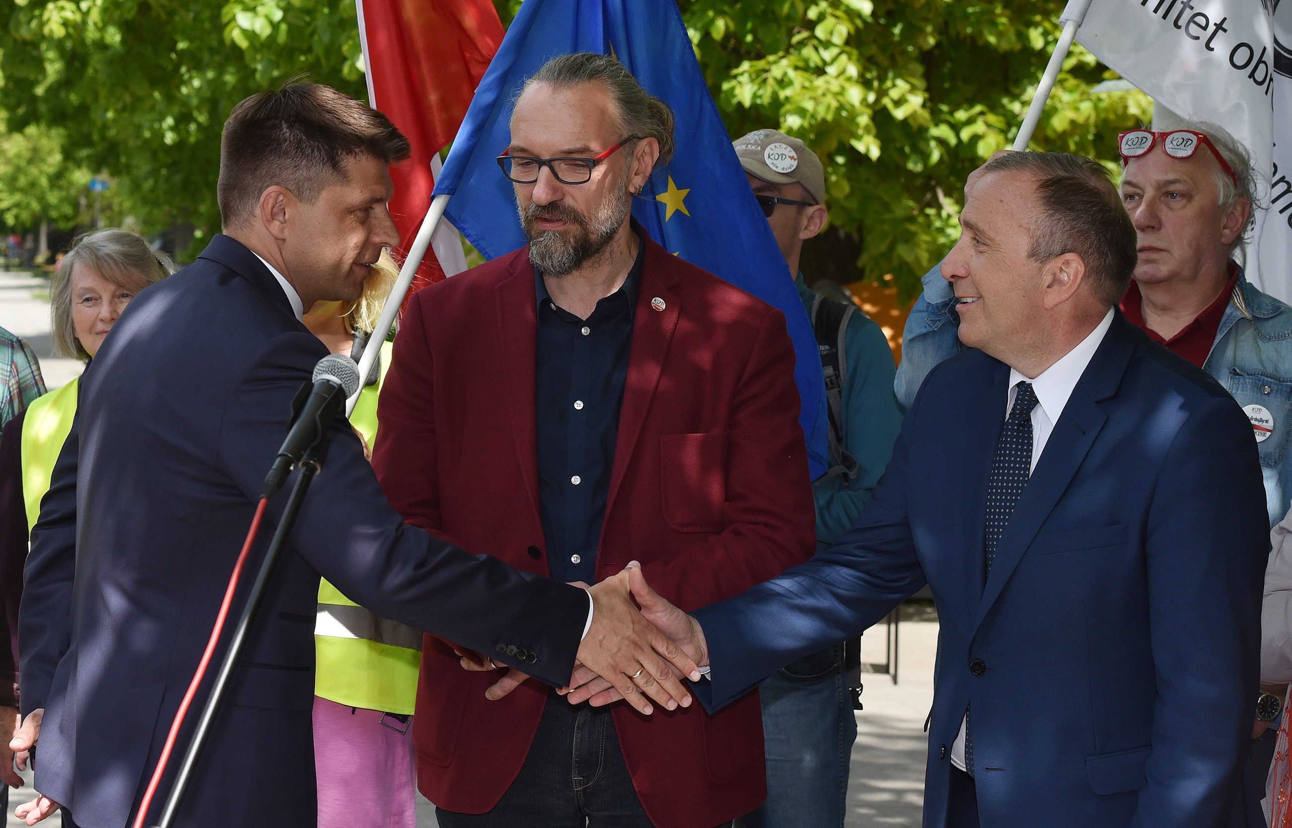 Ryszard Petru, Mateusz Kijowski i Grzegorz Schetyna