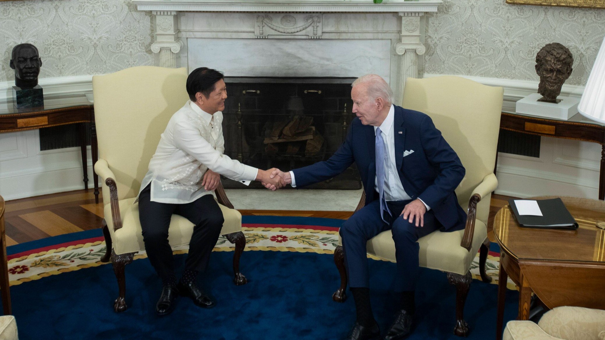 Prezydent Filipin Ferdinand Marcos Jr i prezydent USA Joe Biden w Białym Domu