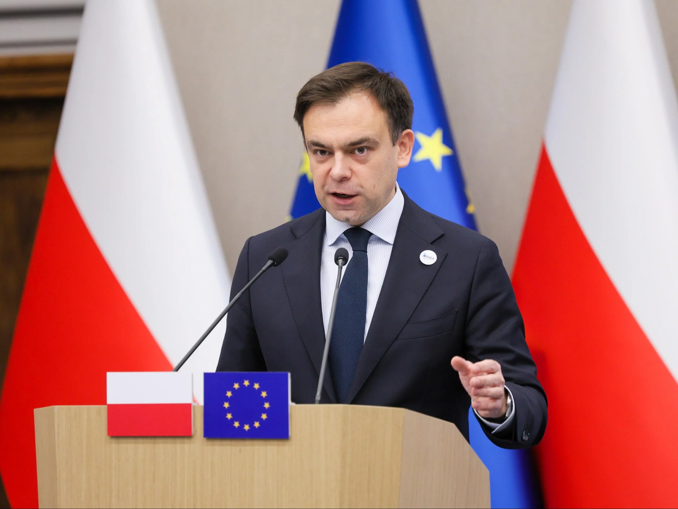 Minister finansów i gospodarki Andrzej Domański