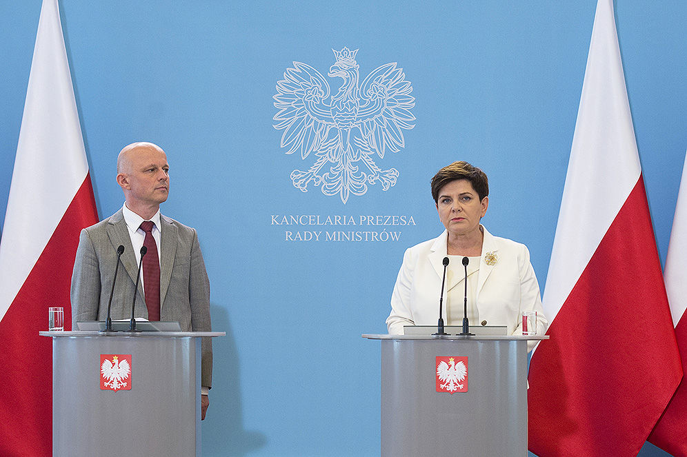 Beata Szydło i Paweł Szałamacha
