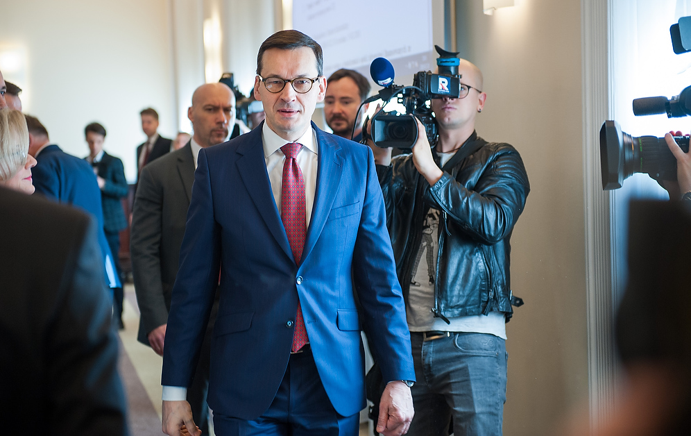 Mateusz Morawiecki podczas posiedzenia rządu