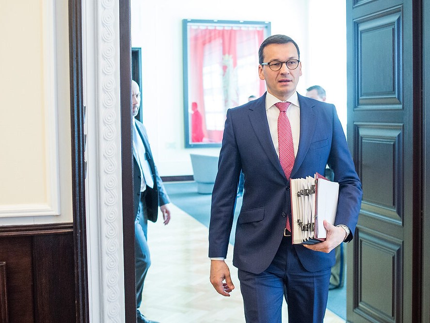 Mateusz Morawiecki na posiedzeniu rządu