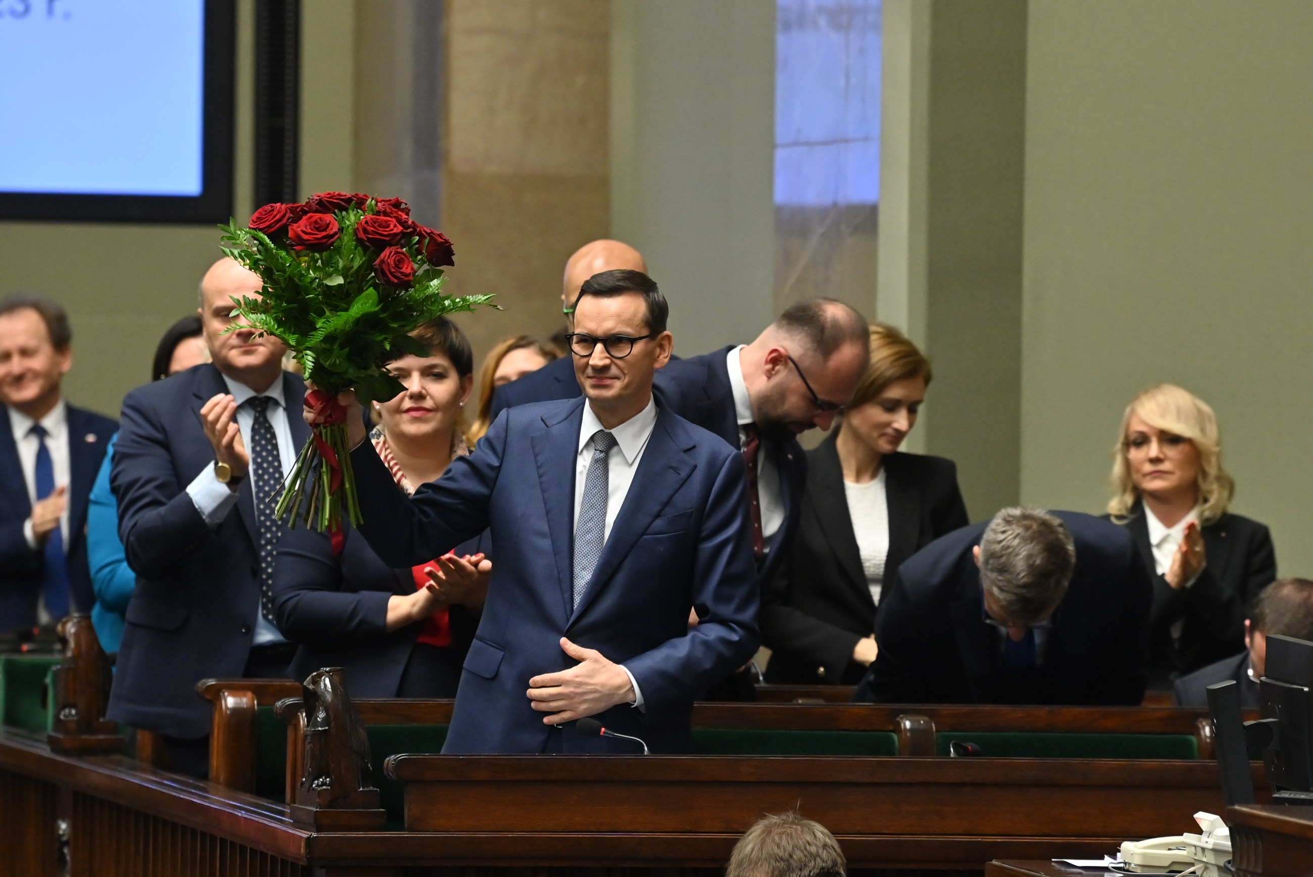 Pożegnanie premiera Mateusza Morawieckiego w Sejmie