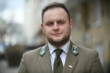 Rzecznik prasowy Lasów Państwowych Michał Gzowski