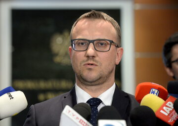 Rzecznik warszawskiej prokuratury okręgowej Michał Dziekański