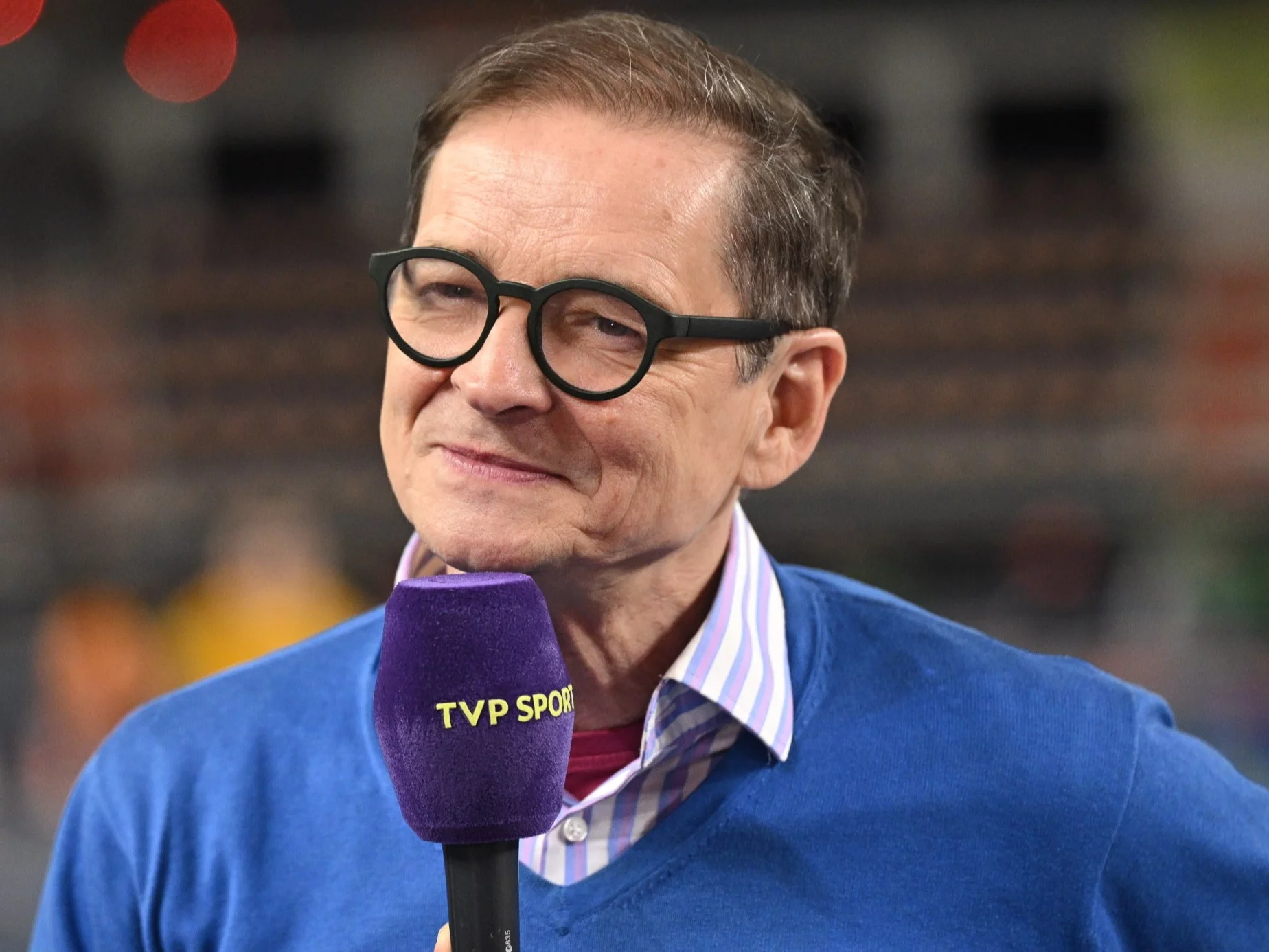 Telewizyjny komentator sportowy Przemysław Babiarz