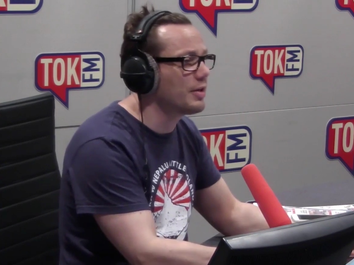 Dziennikarz TOK FM Piotr Maślak