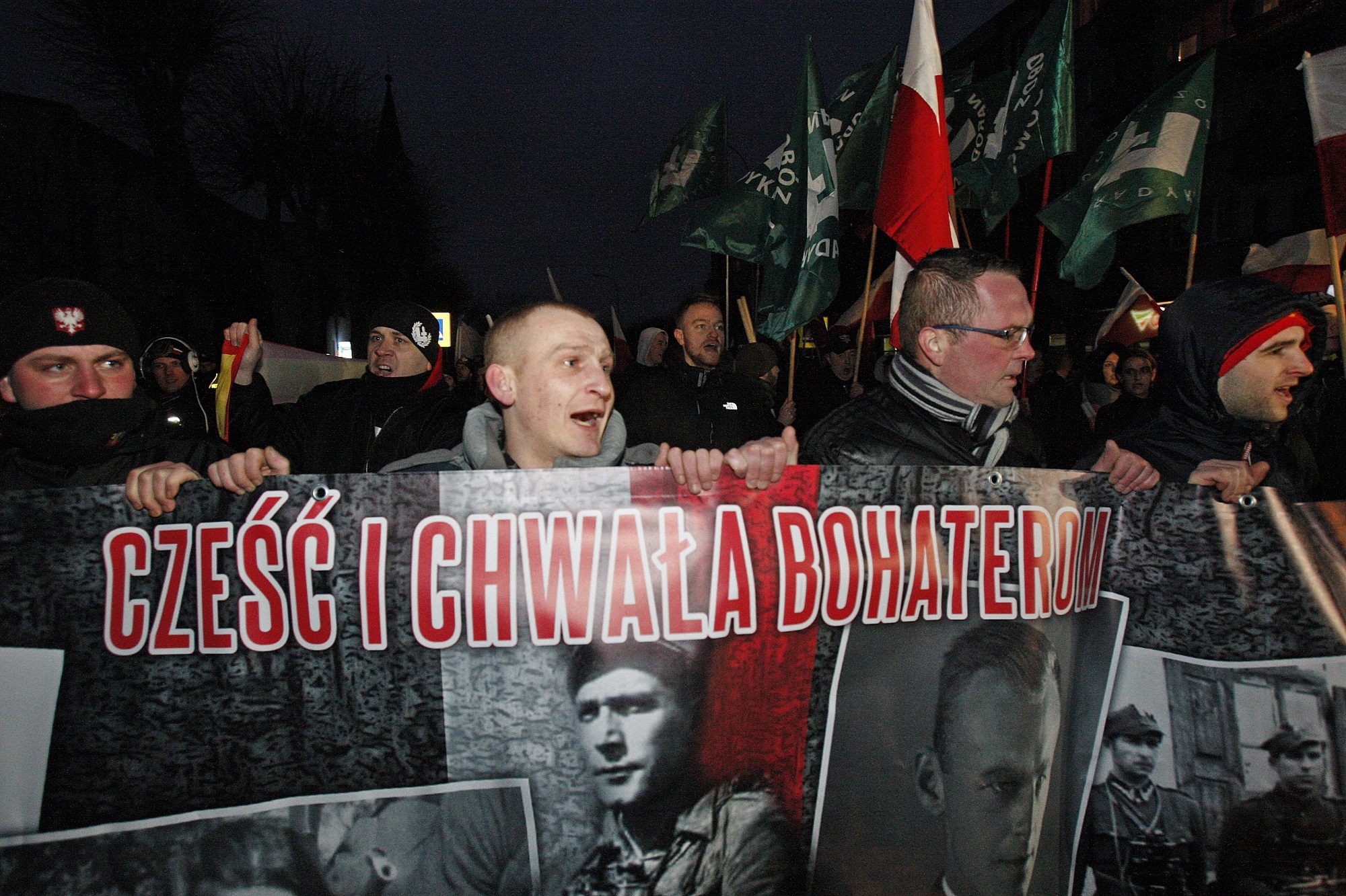 II Hajnowski Marsz Żołnierzy Wyklętych w lutym 2-017 roku