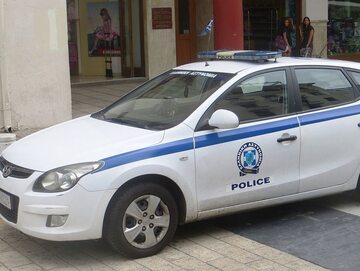 Samochód policyjny w Grecji