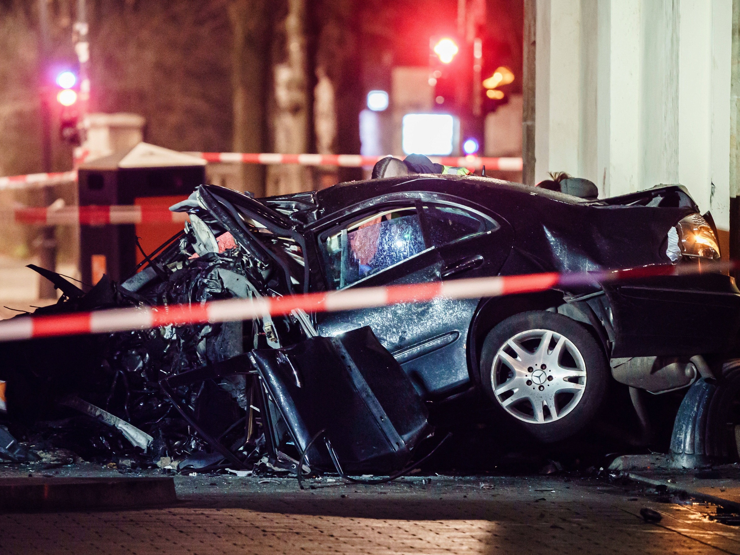 Wypadek przy Bramie Brandenburskiej, w Berlinie