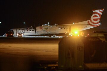 Samolot Bombardier Dash Q400 Polskich Linii Lotniczych LOT lecący z Krakowa do Warszawy wylądował awaryjnie na warszawskim Lotnisku Chopina