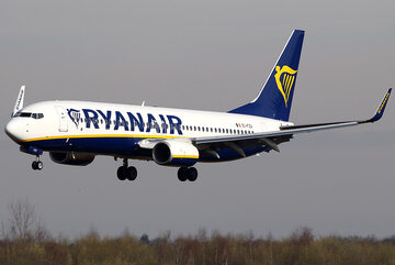 Samolot linii Ryanair, zdjęcie ilustracyjne