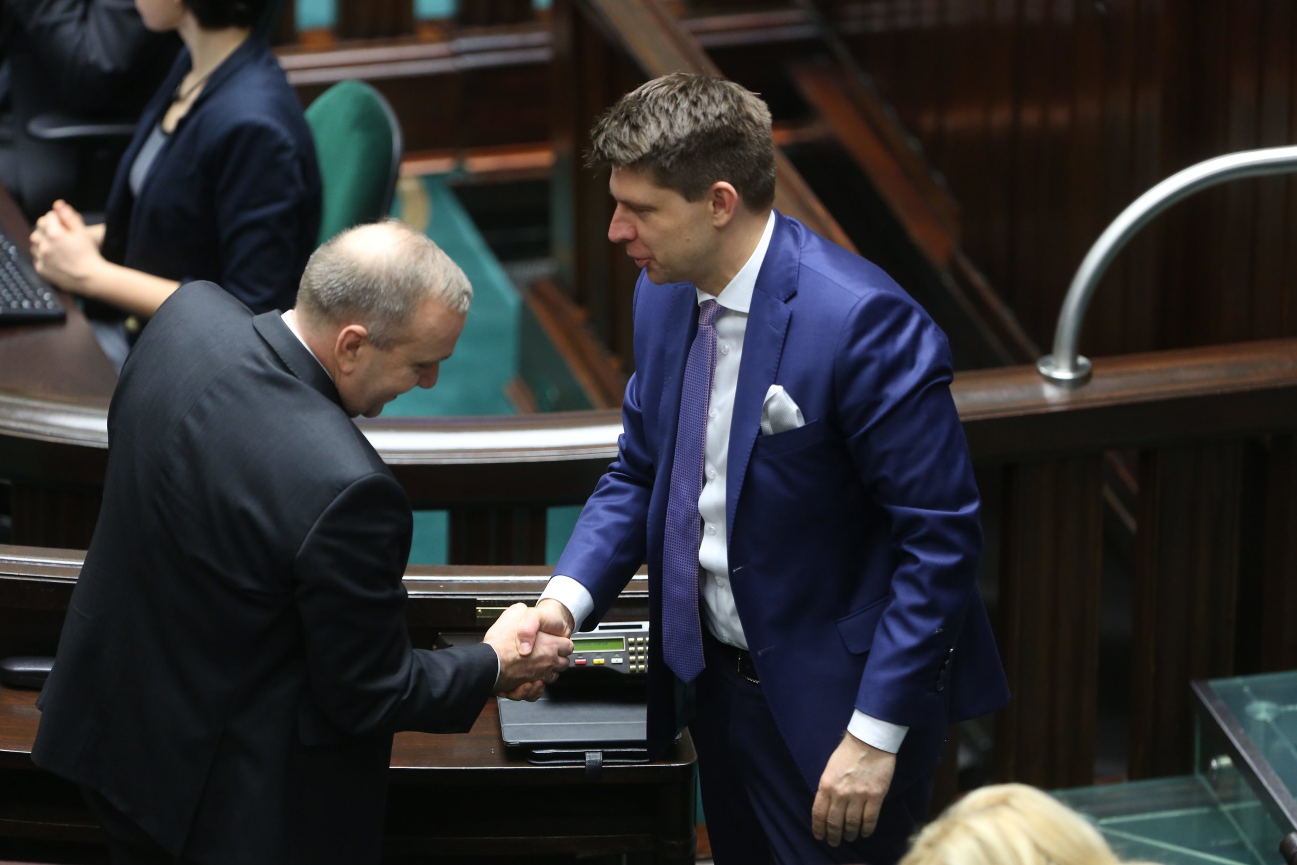 Grzegorz Schetyna (L), Ryszard Petru (P)