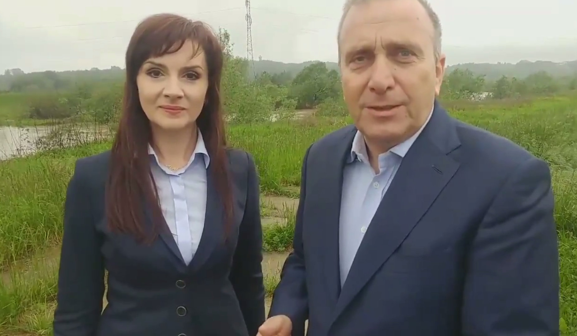 Joanna Frydrych i Grzegorz Schetyna