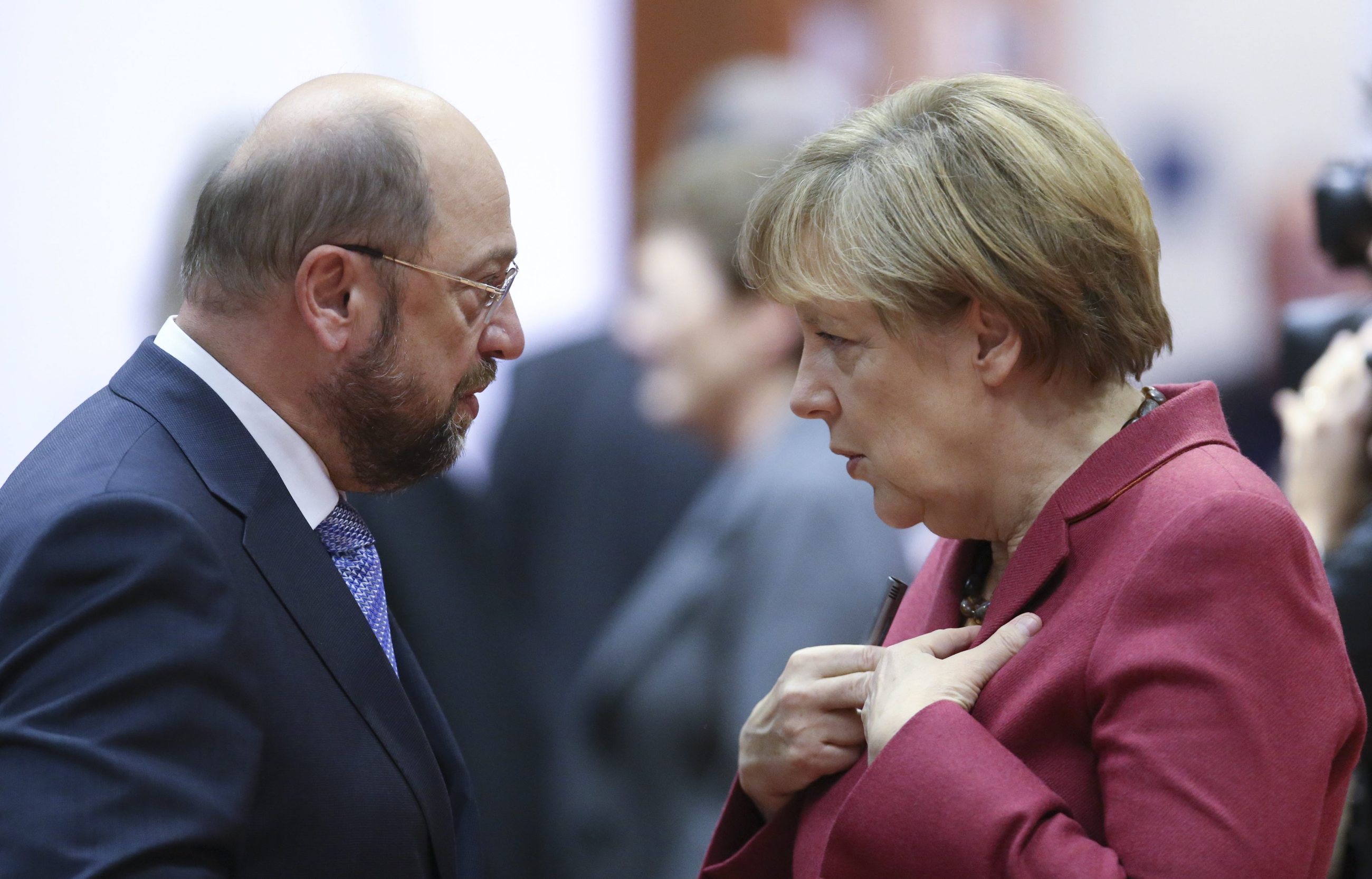 Martin Schulz, Angela Merkel