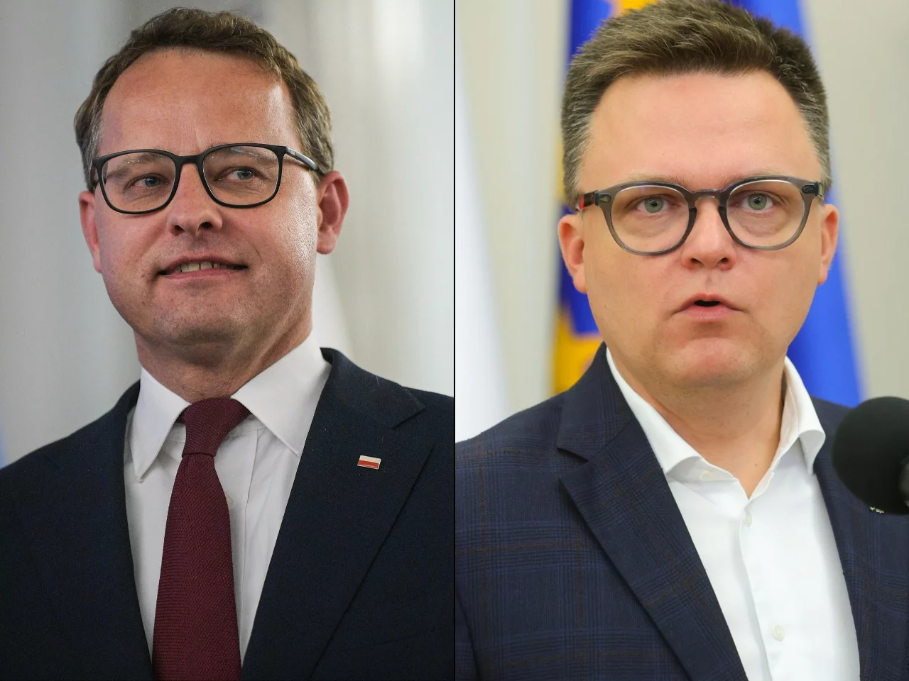 Marcin Romanowski i Szymon Hołownia