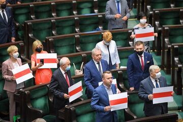 Sejm podjął przez aklamację uchwałę ws. sytuacji na Białorusi
