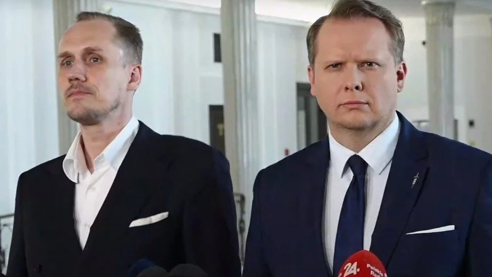 Poseł Konrad Berkowicz i Krystian Kamiński (Konfederacja)