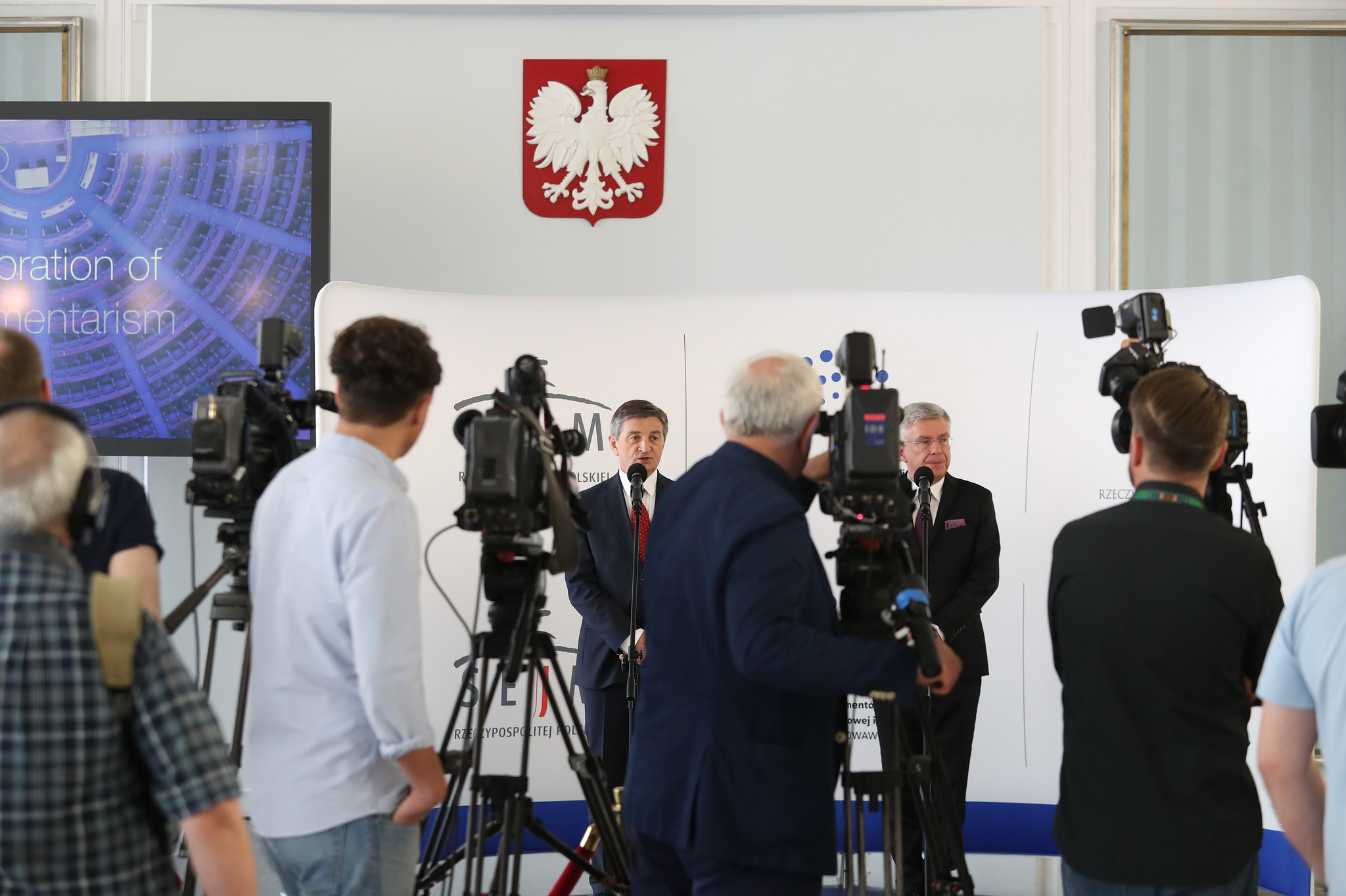 Dziennikarze w Sejmie