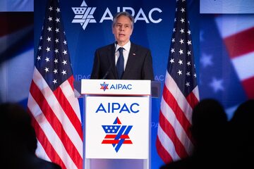 Sekretarz stanu USA Antony Blinken na spotkaniu AIPAC