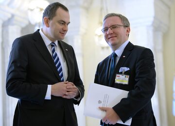 Sekretarze Stanu w Kancelarii Prezydenta - szef Gabinetu Prezydenta RP Adam Kwiatkowski i Krzysztof Szczerski