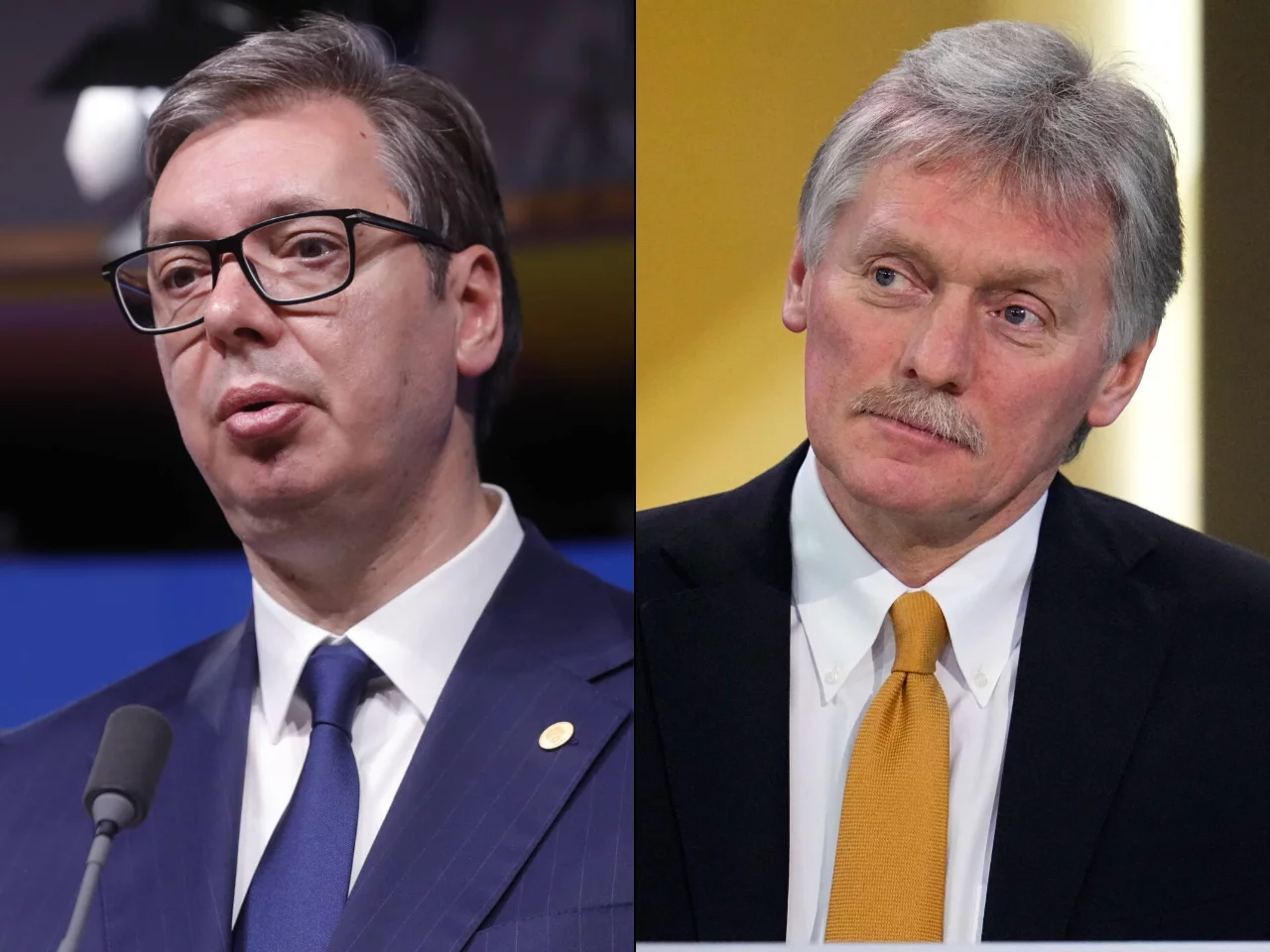 Aleksandar Vucic i Dmitrij Pieskow