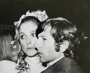 Sharon Tate i Roman Polański podczas ślubu, 1968 rok